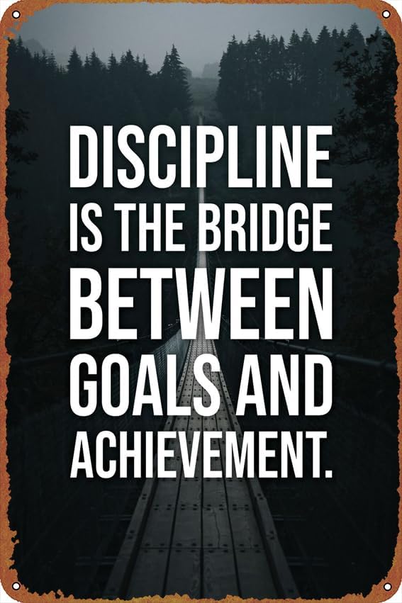Home Improvement Movie - Discipline Is The Bridge Self-Improvement Posters
