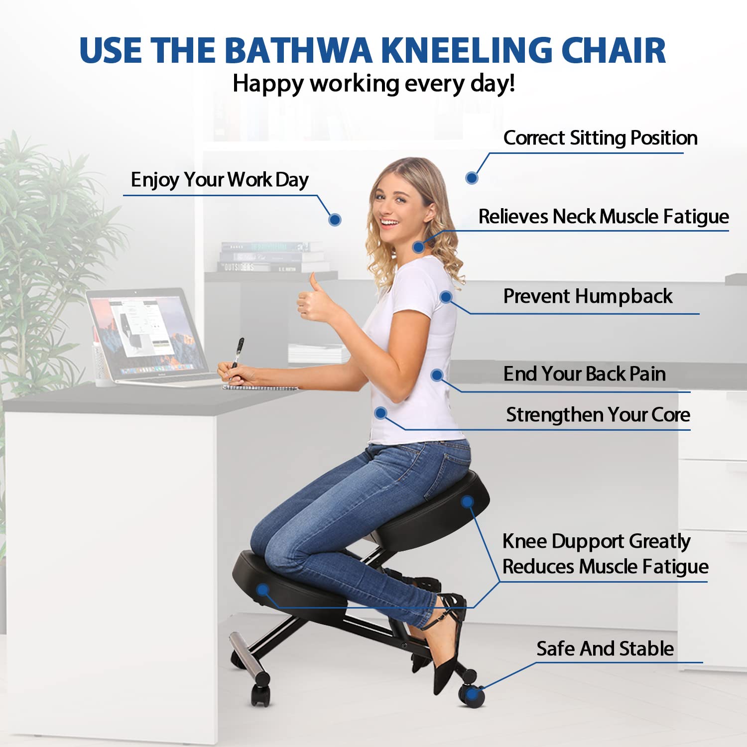 Kneeling Chair Ergonomic for O - Home Improvement In recension och pris