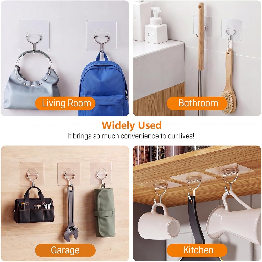 Heavy Duty Adhesive Wall Hooks - Home Improvement In recension och pris