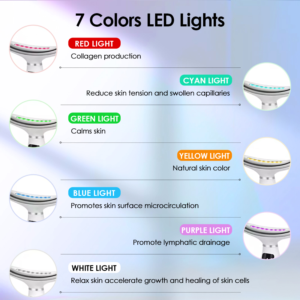 7 Colors LED Lights Face Neck  - Home Improvement In recension och pris