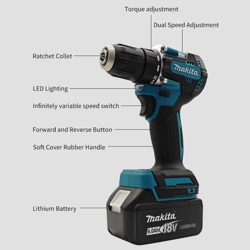 Makita 100% Genuine DDF487 Cor - Makita Drill Ddf484 recension och pris